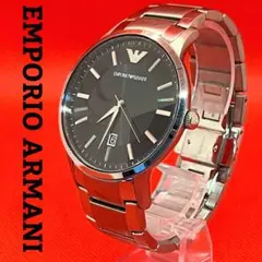美品 EMPORIO ARMANI デイト クォーツ メンズ 稼動品 新品電池のサムネイル