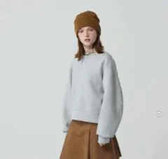 GU グレー パフスウェットプルオーバー XS