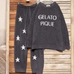 ジェラートピケ ジェラピケ ルームウェア パジャマ 星柄 ロングパンツ M