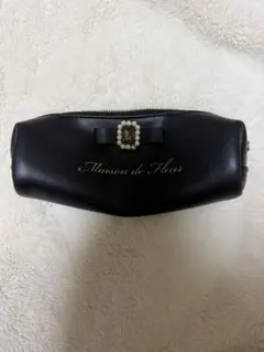Maison de FLEUR ブラック ポーチ ペンケース 小物入れ メゾフルのサムネイル