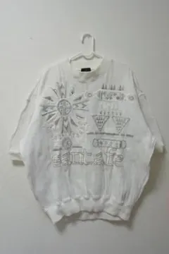 サンタフェ Santa fe 豪華刺繍スウェットトレーナー半袖 90s平成レトロのサムネイル