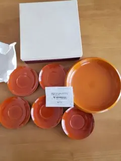 鹿野漆器　万能皿　菓子皿　大小6点セット