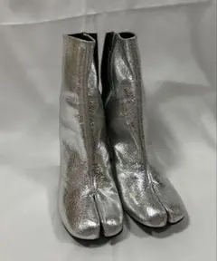 マルジェラ風タビ足袋ブーツ シルバー 25.0cm