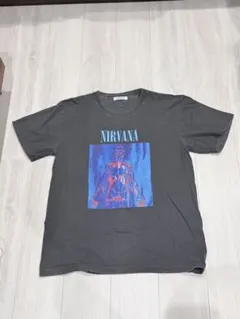 NIRVANA 花柄プリント Tシャツ 黒 - メルカリ
