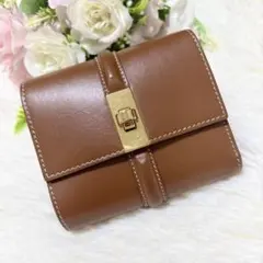 極美品✨CELINE スモールトリフォールドウォレット16 （セーズ） タンのサムネイル