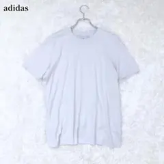 adidas アディダス 半袖Tシャツ ライトグレー シンプル カジュアル ロゴ