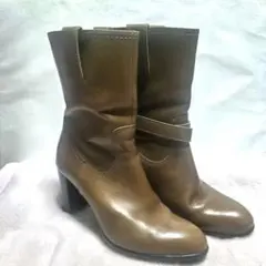 DIANA ダイアナ 本革2wayベルトストラップショートブーツ(23.5ｃｍ)