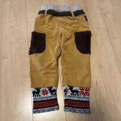 コーデュロイ ベージュパンツ