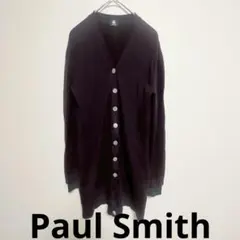 Paul Smith ポールスミス（M）長袖 カーディガン 重ね着風 ウールのサムネイル