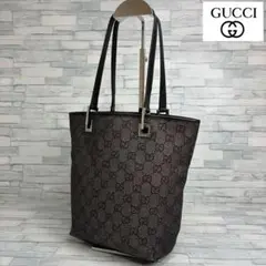 極美品　100 GUCCI グッチ　ハンドバッグ　トートバッグ　GG柄 hi2