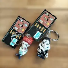 ハンターハンター　フィギュアキーホルダー ヒソカ　クロロ