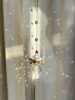 光りの天使サンキャッチャー・オレンジ＆シャンパンゴールド