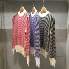 BEAMS BOY ボーダーニット　レディース