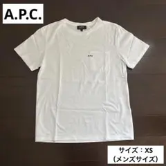 A.P.C. 刺繍入りポケットTシャツ　半袖　白　XS（メンズサイズ）のサムネイル