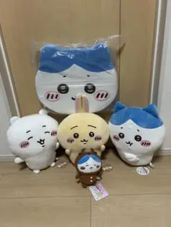 ちいかわ ハチワレ うさぎ　ぬいぐるみ 4点 ハチワレクッション　まとめ売りのサムネイル