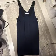 Edit by YECCAVECCA ネイビー　ジャンパースカート