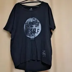Navy. 半袖Tシャツ ブラック ロゴプリント　Lサイズのサムネイル