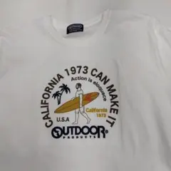 OUTDOOR ホワイト Tシャツ LL 刺繍 サーフィン　カルフォルニアのサムネイル