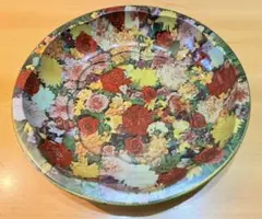 ☆ノルウェーローズマリング手描きヴィンテージ 花柄 特大プレート