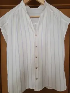 ROPÉ PICNIC ストライプ 半袖シャツ 38