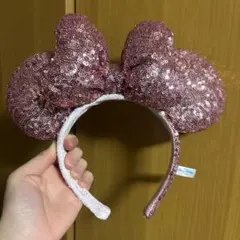 ミニーマウス風スパンコールカチューシャ