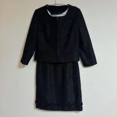 ブラックスカートスーツ 9号　セットアップ　卒園式　卒業式　入園式　入学式