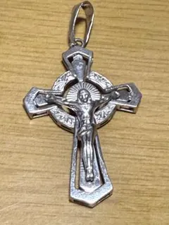 マトキ様 専用プラチナ900 ジーザス クロス ペンダント トップ Sサイズ