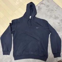 Nike ネイビー フード付きパーカー古着