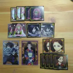 鬼滅の刃 キャラクターカード＆シールセット 計16枚