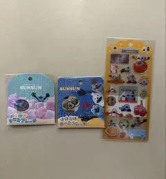SUNSUN パペットスンスン　おはじきシール　ドロップジェリー　3点セット
