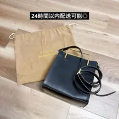 美品 EMMA AURA エマオーラ ゴールド ハンドルバッグ ブラック レザー 