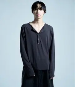 CAMPHOR WOOD シャツレイヤードドッキングラメニットトップ - メルカリ