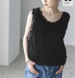 フェザーヤーンタンクトッププルオーバー