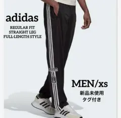 新品✨【adidas アディダス】トラックパンツ 黒 ストライプ
