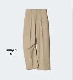 ②UNIQLO ユニクロ　ワイドチノパン　ベージュ　M ◯469828