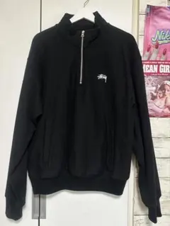 stussy ハーフジップ ブラック Mサイズのサムネイル