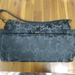 FELIER 花柄 バッグ 黒 大きめ