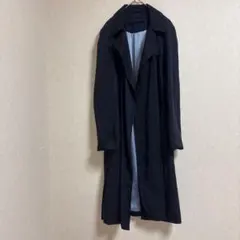 ZARA BASIC ネイビー　ロングコート　ポケットあり　XS アウターのサムネイル