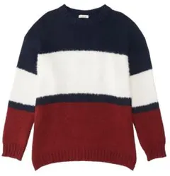 INGNI ボーダーニット M ネイビー/ホワイト/レッド