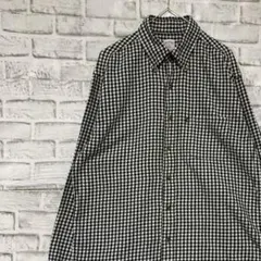 ブルックスブラザーズ長袖シャツ！ギンガムチェックブラックM 0304