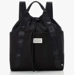 新品　旧デザイン　ルートート　はっ水 折りたたみ　トートバッグ パッカブル BK