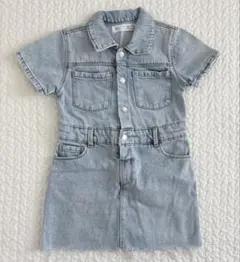 ZARA KIDS デニム 半袖ワンピース 3-4YEARS 104