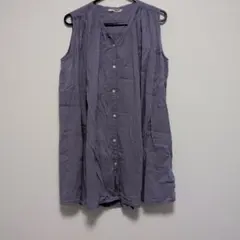 Heart Market ノースリーブ チュニック パープル Fのサムネイル