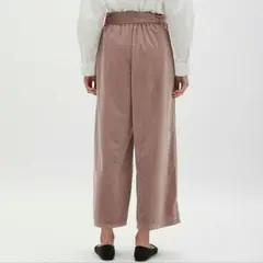 GU ベロアワイドパンツ　S