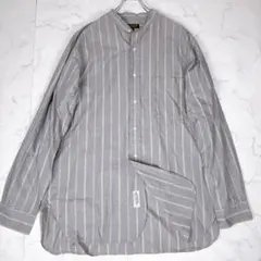 【未使級】A VONTADE バンドカラーシャツ　ストライプ　大きいサイズのサムネイル
