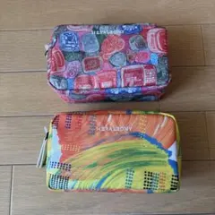 JALビジネスクラス　ノベルティ　トラベルポーチ　ヘラルボニー