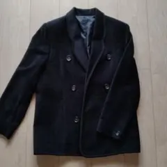 ブラック Pコート風ジャケット
