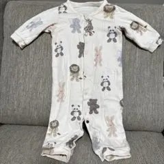 動物柄ロンパース 50(50-70)