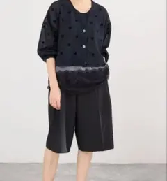 ウォッシャブルFILMY ドット カーディガン（ネイビー）　IENA（イエナ）のサムネイル
