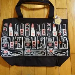 MARY QUANT トートバッグ ブラック チャーム付き